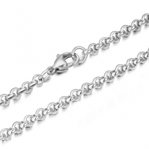 Rolo & Belcher Chains Men's Titanium Steel Necklace Chain Fashion Chain