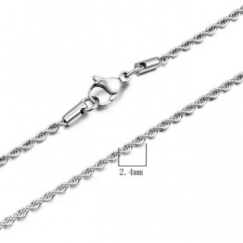 Rope Chain Wholesale Titanium Steel Rope Chain Fashion Necklace