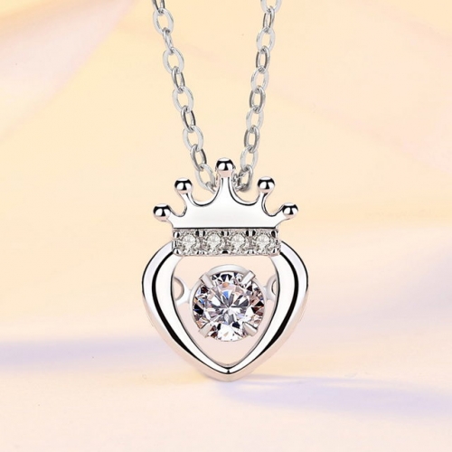 Love Crown Pendant Thumping Heart Diamond Pendant Wholesale