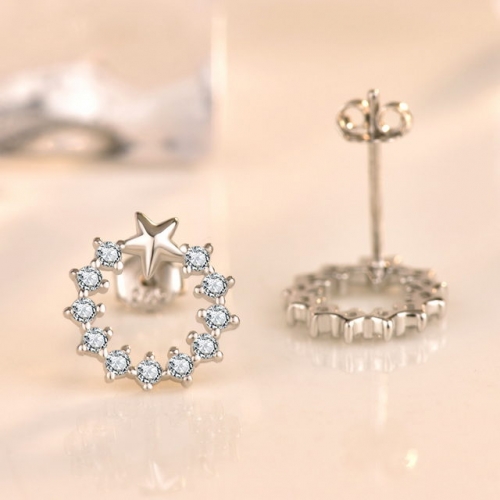 925 Sterling Silver Earrings Star Earrings Fashion Star Earrings Wholesale Supply