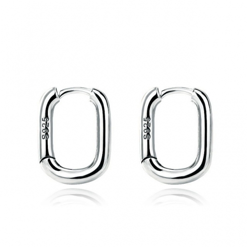 925 Sterling Silver Earrings Geometric Earrings Simple Creative Square Earrings