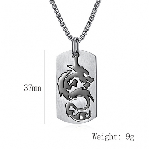 Titanium Steel Dragon Pendant Stainless Steel Men'S Pendant