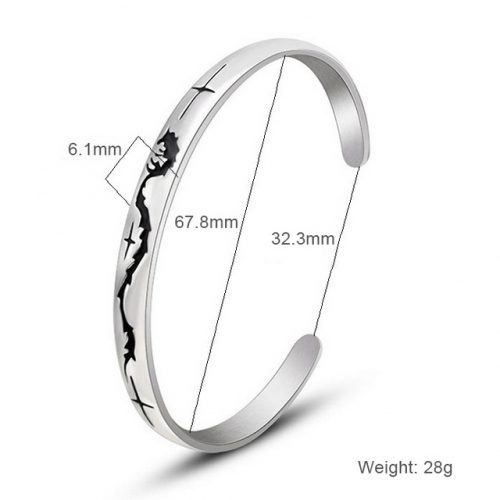 Dragon Figure Bracelet Men'S And Women'S Titanium Steel Bracelet