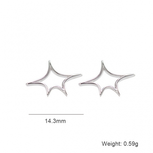 S925 Sterling Silver Earrings Star Earrings Ladies Ear Jewelry Wholesale