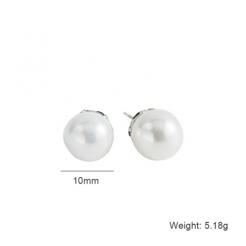 S925 Sterling Silver Earrings Inlaid Zircon Earrings Fashion Earrings Pearl Earrings Jewelry
