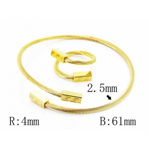 BaiChuan Wholesale Jewelry Steel Cable Bangles NO.#BC58B0444PQ