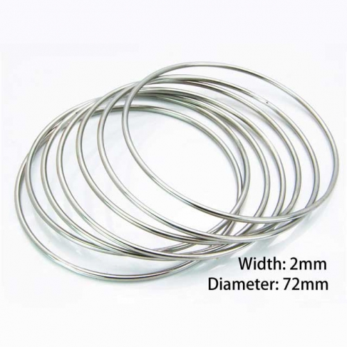 Wholesale Stainless Steel Bangles Sets NO.#BC58B0103PS