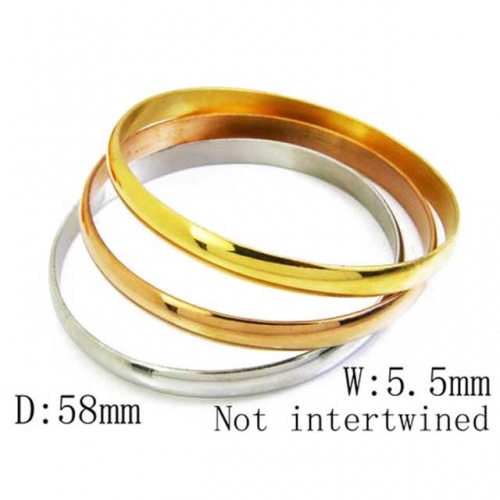 Wholesale Stainless Steel Bangles Sets NO.#BC58B0119L0