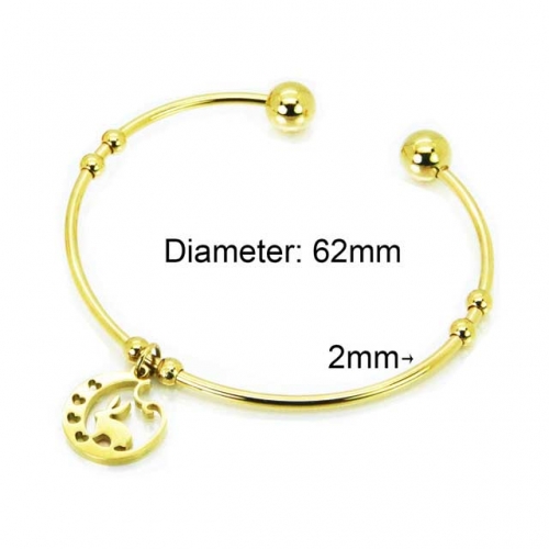 Wholesale Stainless Steel 316L Popularity Bangle NO.#BC58B0393KR