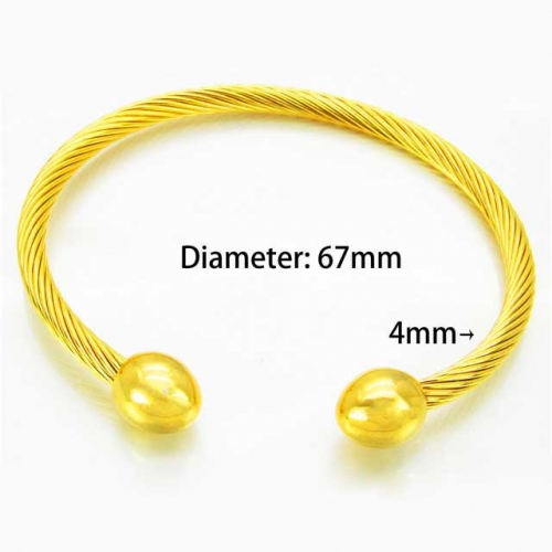 BaiChuan Wholesale Jewelry Steel Cable Bangles NO.#BC58B0158PE