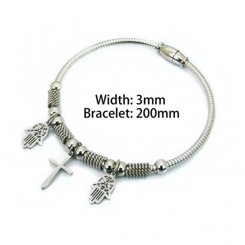 Wholesale Stainless Steel 316L Popularity Bangle NO.#BC55B0686PA
