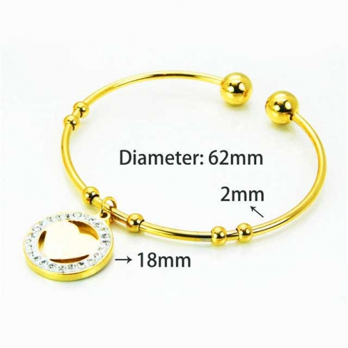 Wholesale Stainless Steel 316L Popularity Bangle NO.#BC58B0241MB