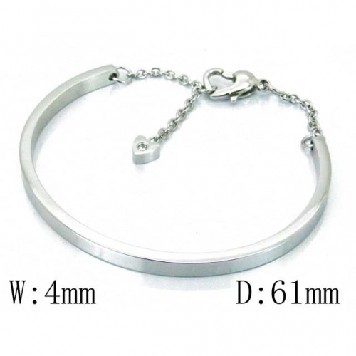 BaiChuan Wholesale Jewelry Stainless Steel 316L Love Bangle NO.#BC42B0154PQ