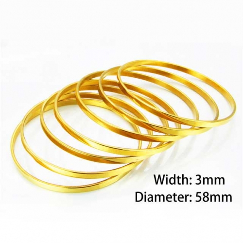 Wholesale Stainless Steel Bangles Sets NO.#BC58B0138HIL