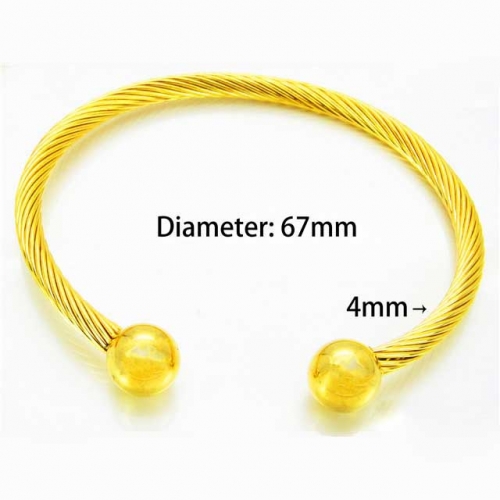 BaiChuan Wholesale Jewelry Steel Cable Bangles NO.#BC58B0155OW