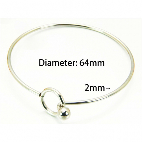 Wholesale Stainless Steel 316L Popularity Bangle NO.#BC73B0106IL