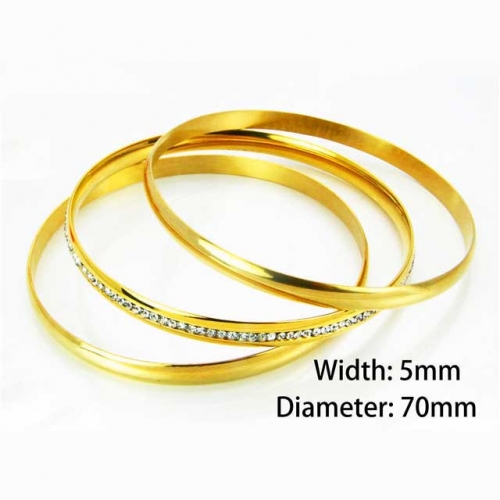 Wholesale Stainless Steel Bangles Sets NO.#BC58B0136HJW