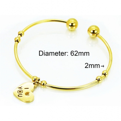 Wholesale Stainless Steel 316L Popularity Bangle NO.#BC89B0013JLZ