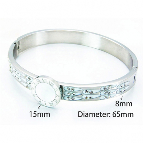 BaiChuan Wholesale Jewelry Stainless Steel 316L & Pearl & Shell Bangle NO.#BC81B0192HOA
