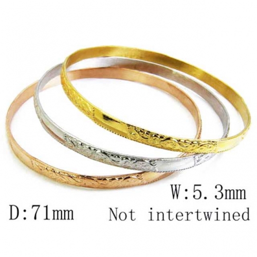 Wholesale Stainless Steel Bangles Sets NO.#BC58B0116N0