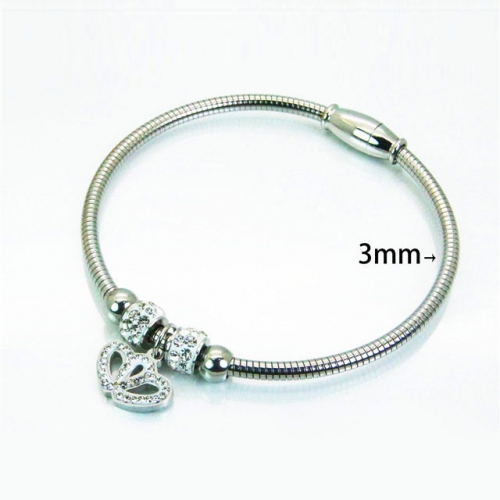 Wholesale Stainless Steel 316L Popularity Bangle NO.#BC12B0349HIE