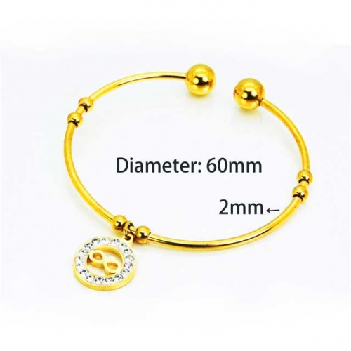 Wholesale Stainless Steel 316L Popularity Bangle NO.#BC58B0355MW