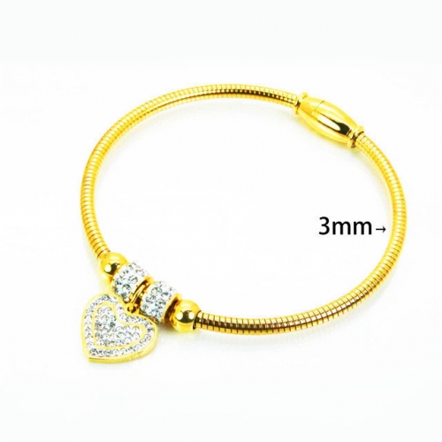 Wholesale Stainless Steel 316L Popularity Bangle NO.#BC12B0336HJQ