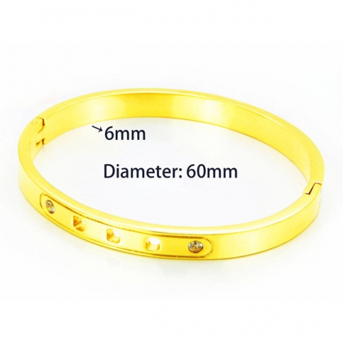 BaiChuan Wholesale Stainless Steel 316L Fashion Bangles NO.#BC93B0290HKW