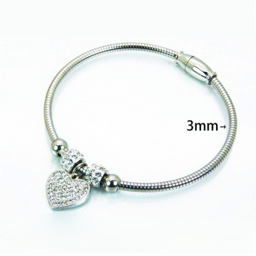 Wholesale Stainless Steel 316L Popularity Bangle NO.#BC12B0335HIT