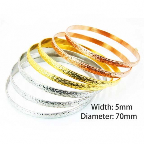 Wholesale Stainless Steel Bangles Sets NO.#BC58B0254HJG