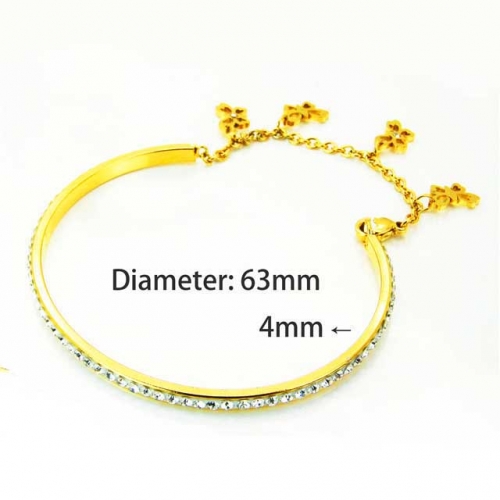 Wholesale Stainless Steel 316L Popularity Bangle NO.#BC58B0281NS