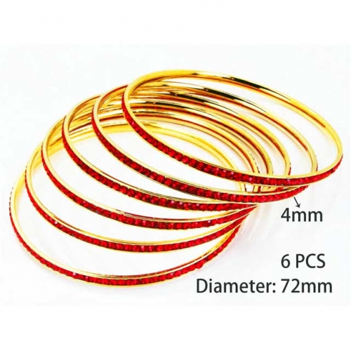 Wholesale Stainless Steel Bangles Sets NO.#BC58B0289HPQ