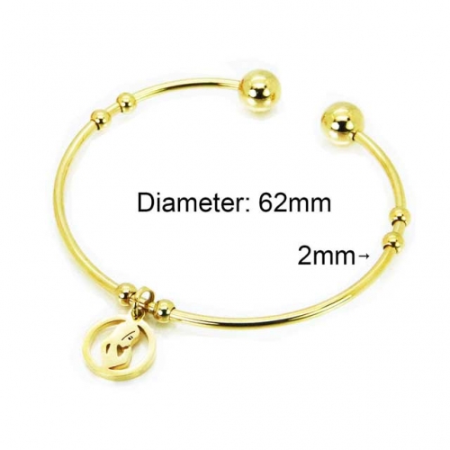 Wholesale Stainless Steel 316L Popularity Bangle NO.#BC58B0388KW
