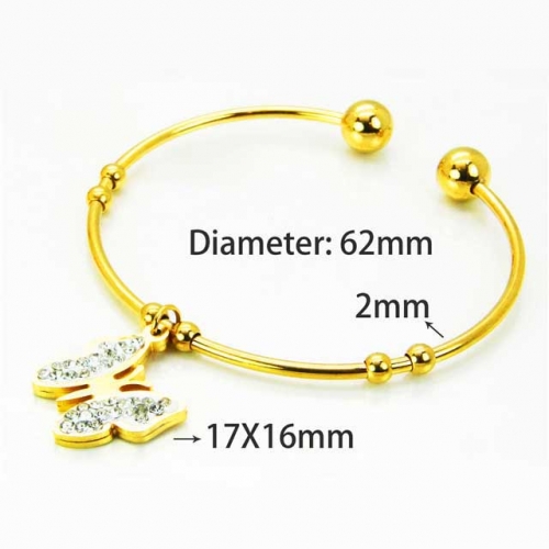 Wholesale Stainless Steel 316L Popularity Bangle NO.#BC58B0246MA