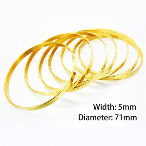 Wholesale Stainless Steel Bangles Sets NO.#BC58B0187HLW
