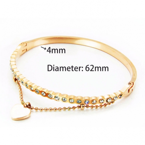 BaiChuan Wholesale Jewelry Stainless Steel 316L Love Bangle NO.#BC93B0381HNR