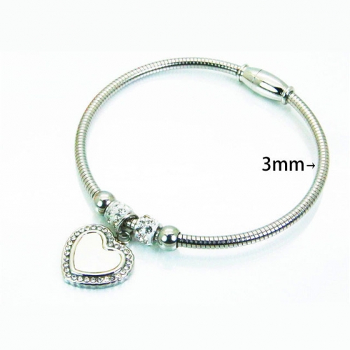 Wholesale Stainless Steel 316L Popularity Bangle NO.#BC12B0345HIY