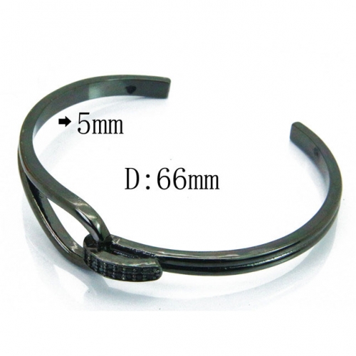 Wholesale Stainless Steel 316L Cuff Bangle NO.#BC41B0230HOC