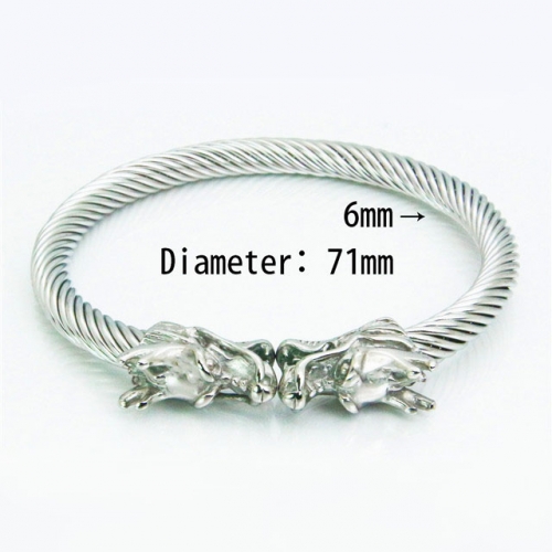 BaiChuan Wholesale Jewelry Steel Cable Bangles NO.#BC96B0026HNS