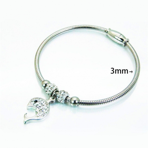 Wholesale Stainless Steel 316L Popularity Bangle NO.#BC12B0343HIZ