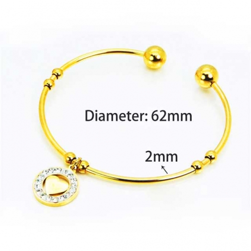 Wholesale Stainless Steel 316L Popularity Bangle NO.#BC58B0352MX