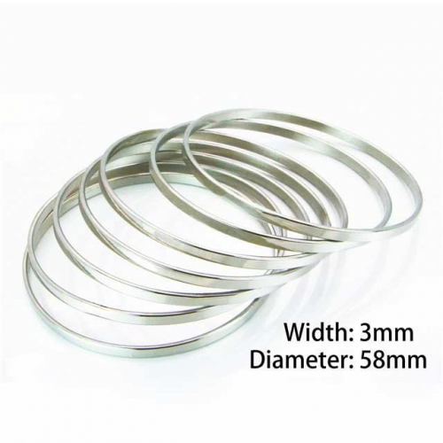 Wholesale Stainless Steel Bangles Sets NO.#BC58B0137OQ