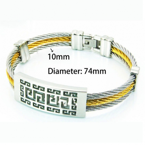 BaiChuan Wholesale Jewelry Steel Cable Bangles NO.#BC08B0172HLV