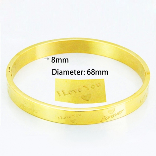 BaiChuan Wholesale Stainless Steel 316L Popularity Bangle NO.#BC42B0013OL