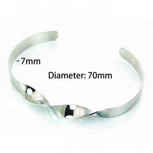 Wholesale Stainless Steel 316L Cuff Bangle NO.#BC64B1004OZ