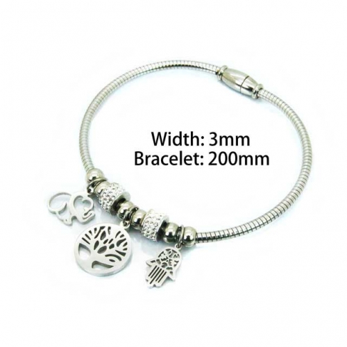 Wholesale Stainless Steel 316L Popularity Bangle NO.#BC55B0684PW