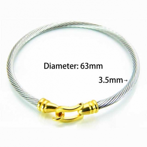 BaiChuan Wholesale Jewelry Steel Cable Bangles NO.#BC58B0172HRR