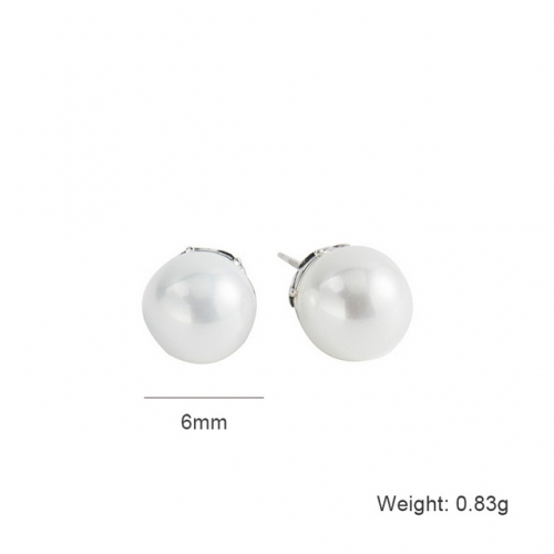 S925 Sterling Silver Earrings Pearl Earrings Simple Pearl Earrings Wholesale