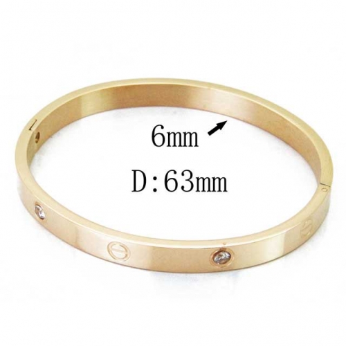 BaiChuan Wholesale Stainless Steel 316L Popularity Bangle NO.#SJ60B0227HZL