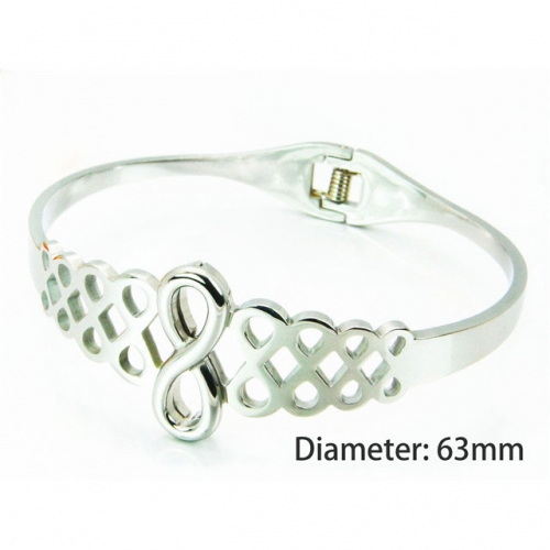 BaiChuan Wholesale Stainless Steel 316L Fashion Bangles NO.#BC93B0060HKE